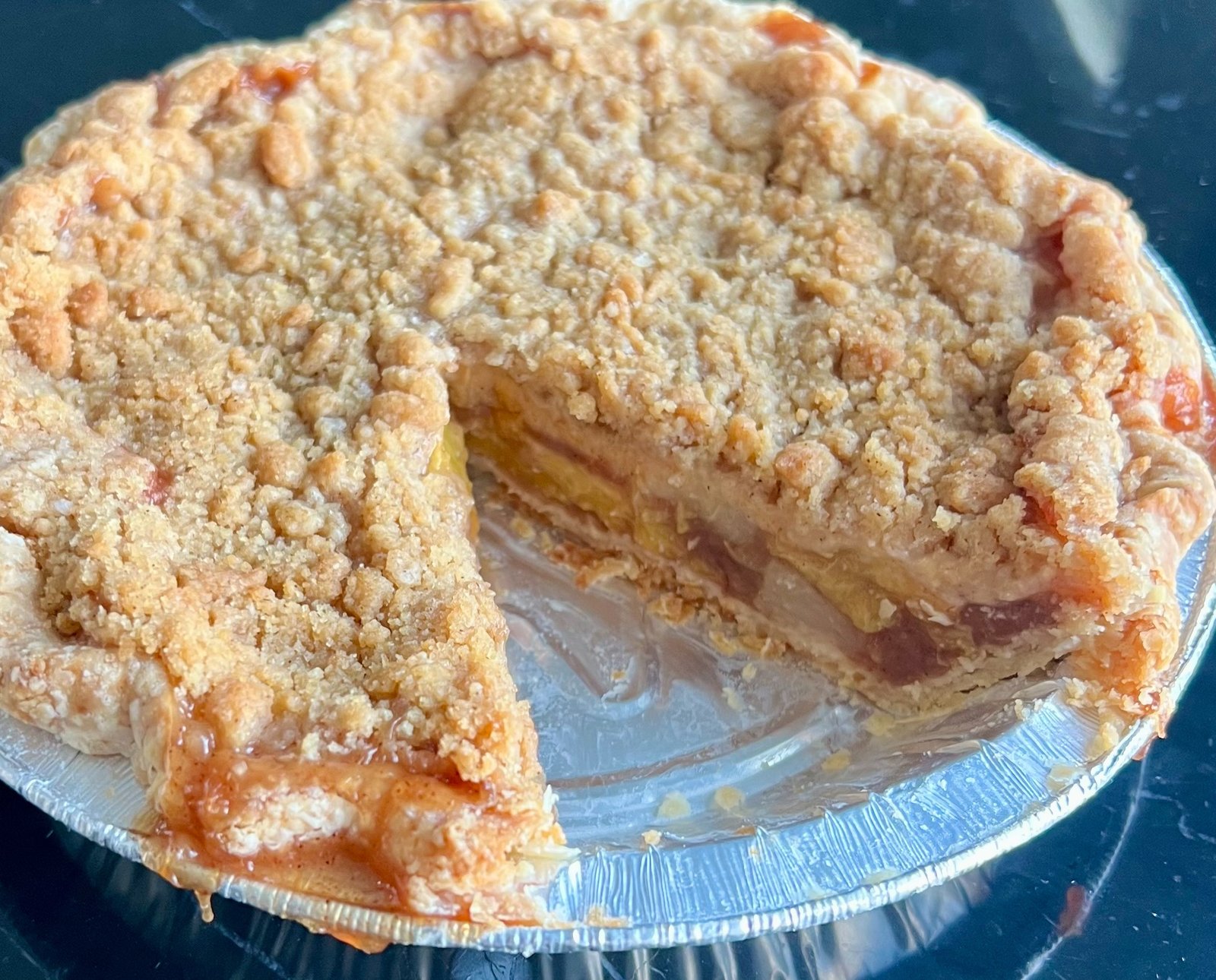 6-Inch peach crumble