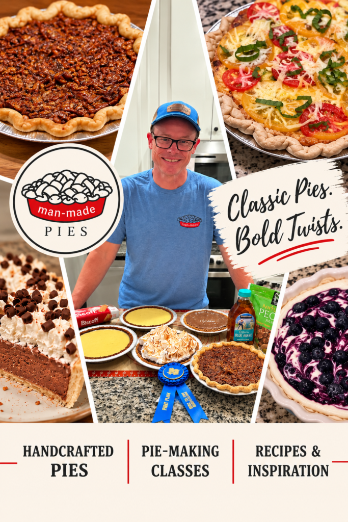man made pies mobile banner