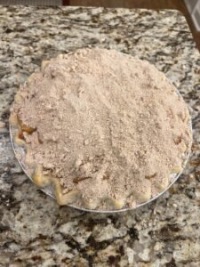 peach crumb topping