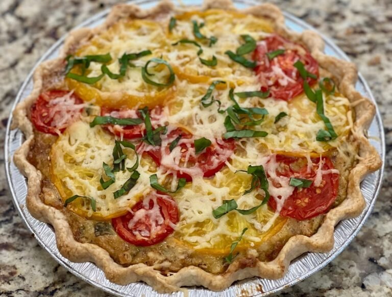 Southern tomato corn pie