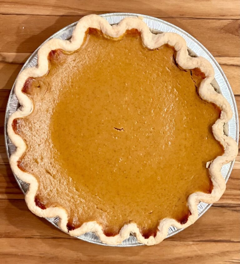 chai spiced pumpkin pie