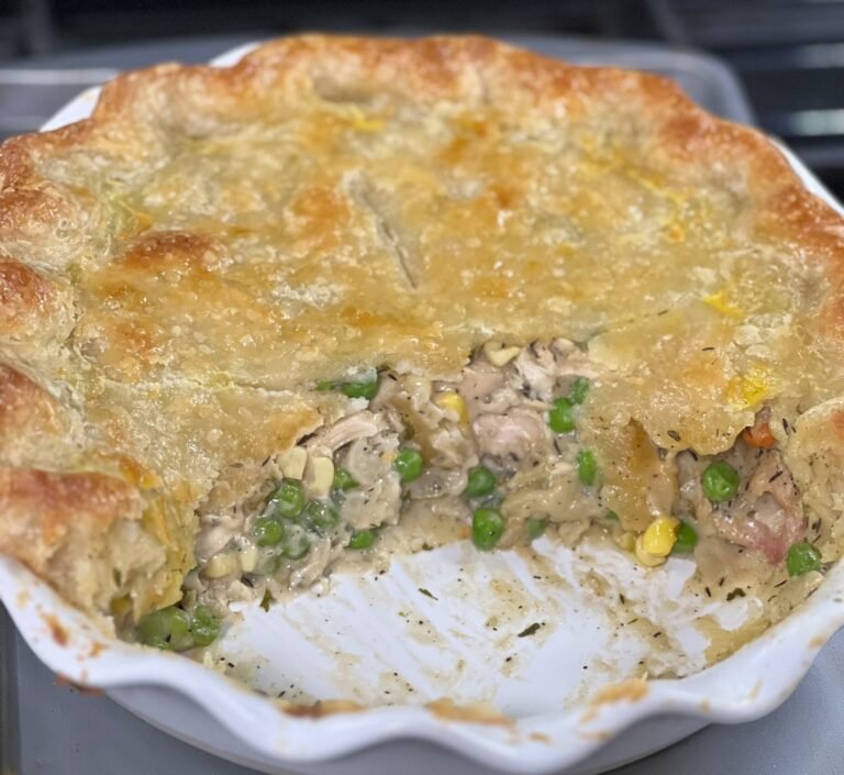 easy chicken pot pie with double crust