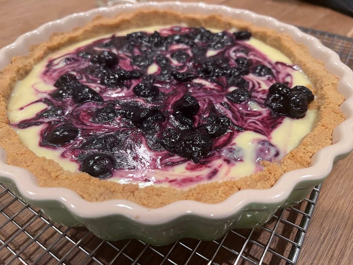 Brown Butter Lemon Blueberry Tart